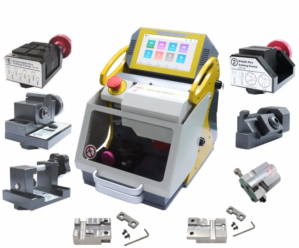 

2019 Newest SEC E9 Full Clamps CNC Automatic Key Cutting Machine For Car Keys & House Keys Better Than Slica I80 Key Machine