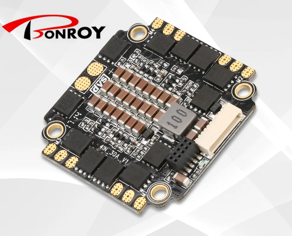 

DYS 4 in 1 Blheli_s Dshot ESC F30A Speed Controller 30amp support 3-6S with the BEC 5V/3A 12V/1A for free shipping