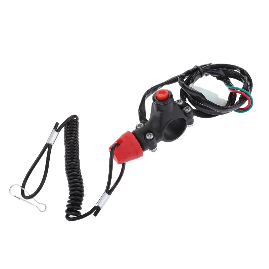 Safety Tether Engine Stop Kill Switch for 47cc 49cc Mini Pocket Dirt Bike Switching Off the Motor Smoothly And Safely