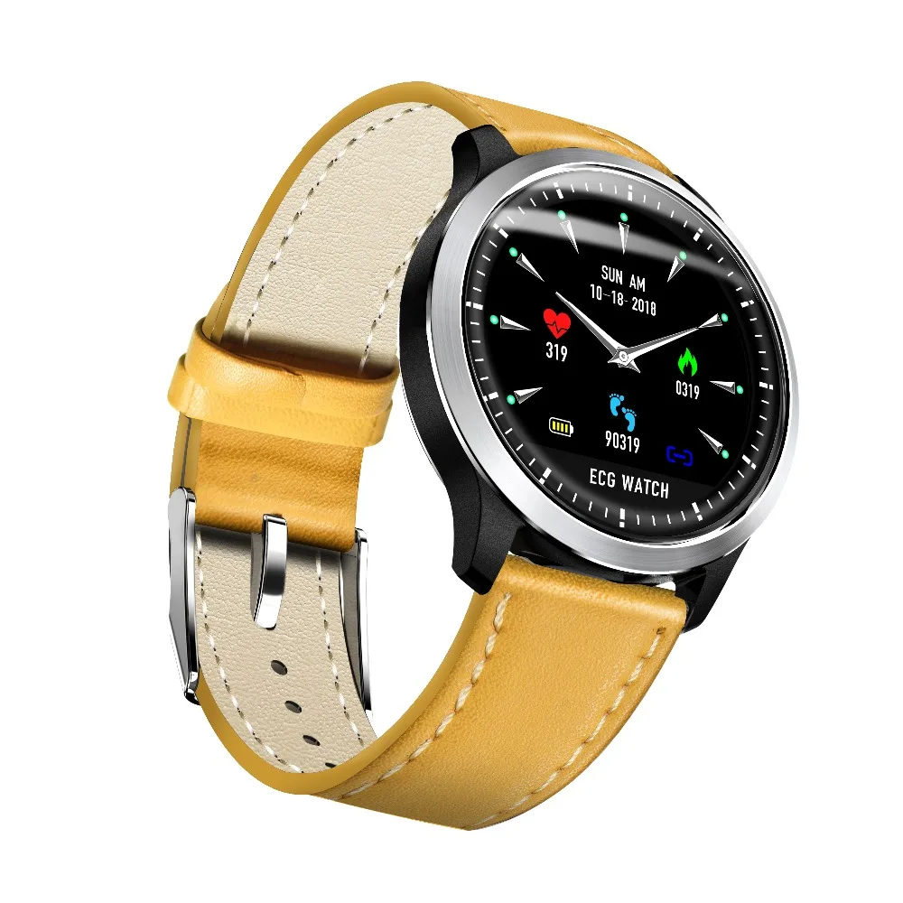 

696 N58 Smart Watch ECG Sports Watch ECG+PPG ECG HRV Report Heart Rate Blood Pressure Test IP67 Waterproof Smart Wristband