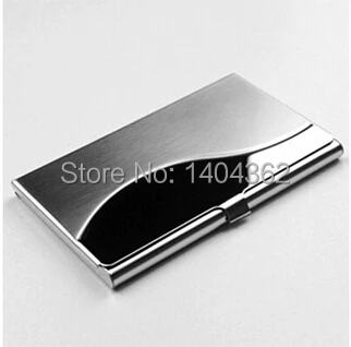 Factory print laser Visit Card holder metal business card holders for 10 pcs or above