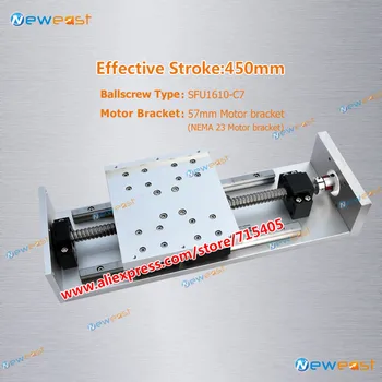 

SFU1610 Linear Modules effective stroke 450mm with linear rail + Nema23 motor bracket for DIY CNC Part Linear Stages Module