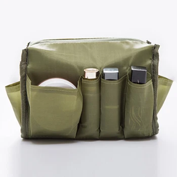 

Simple waterproof hand-held storage makeup wash bag Nylon Multi Pattern Small Cosmetic Makeup Brush Bag