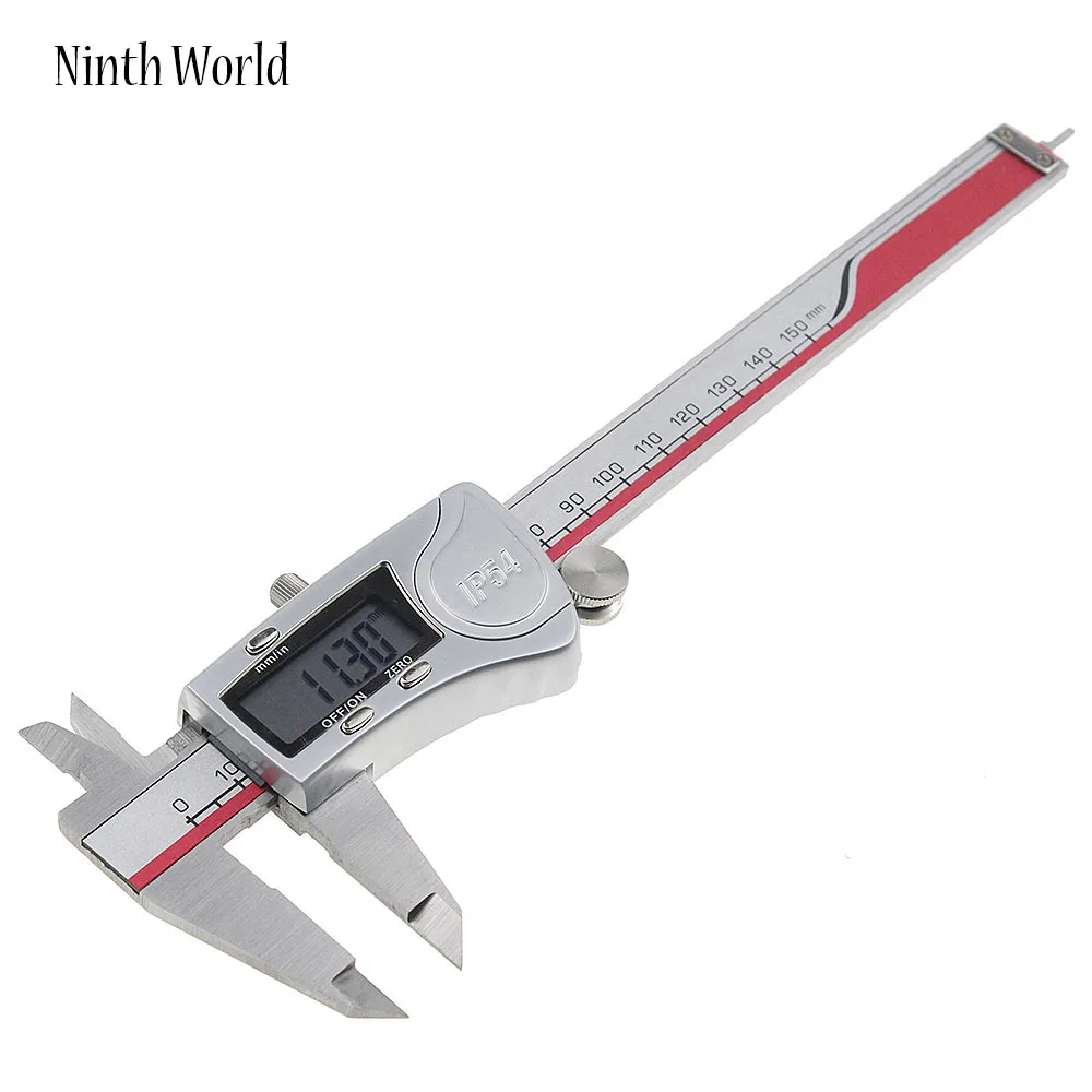 Ninth World IP54 цифровой штангенциркуль 0-150 мм 0,01 нержавеющая сталь Электронный штангенциркуль метрические дюймовые измерительные инструменты промышленные