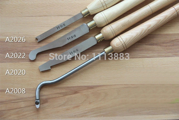 

4PCS Woodturning Hollowing Tools, HSS Woodworking Gouges