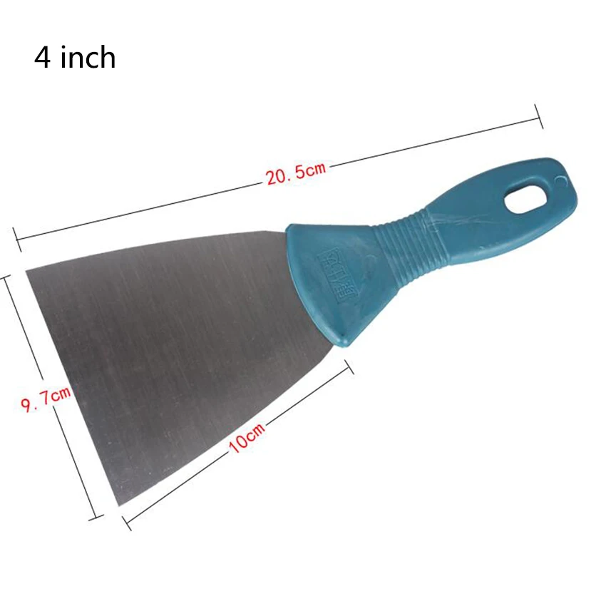 4 inch Putty Knife Shovel Carbon Steel Plastic Handle Scraper Blade