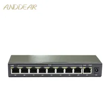 HYY2 коммутатор poe switch, 8 портов сетевой концентратор-переключатель полный дуплекс и полудуплекс для ip-камера Ieee802.3af/на 48V2A адаптер питания переключатель