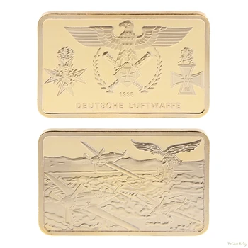 

2018 Meaningful Commemorative Coin Germany Bomber Golden Square Collection Arts Gifts Souvenir Noncurrent Coin