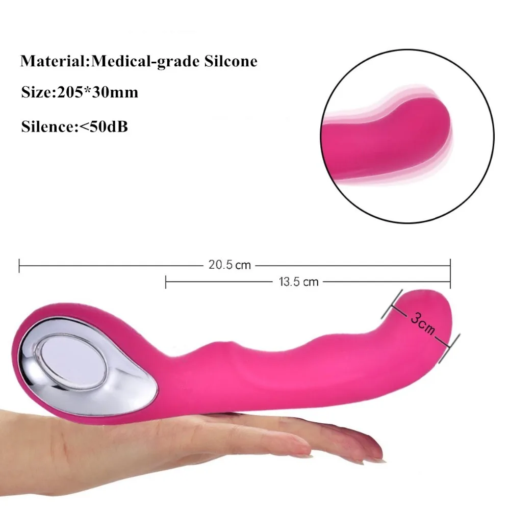 Live4Cool 10 Speed Vibrator Silicone Dildo G Spot Female Cordless Wand Electric Massager USB Waterproof IPX-6 Sex Toys for Women (7)