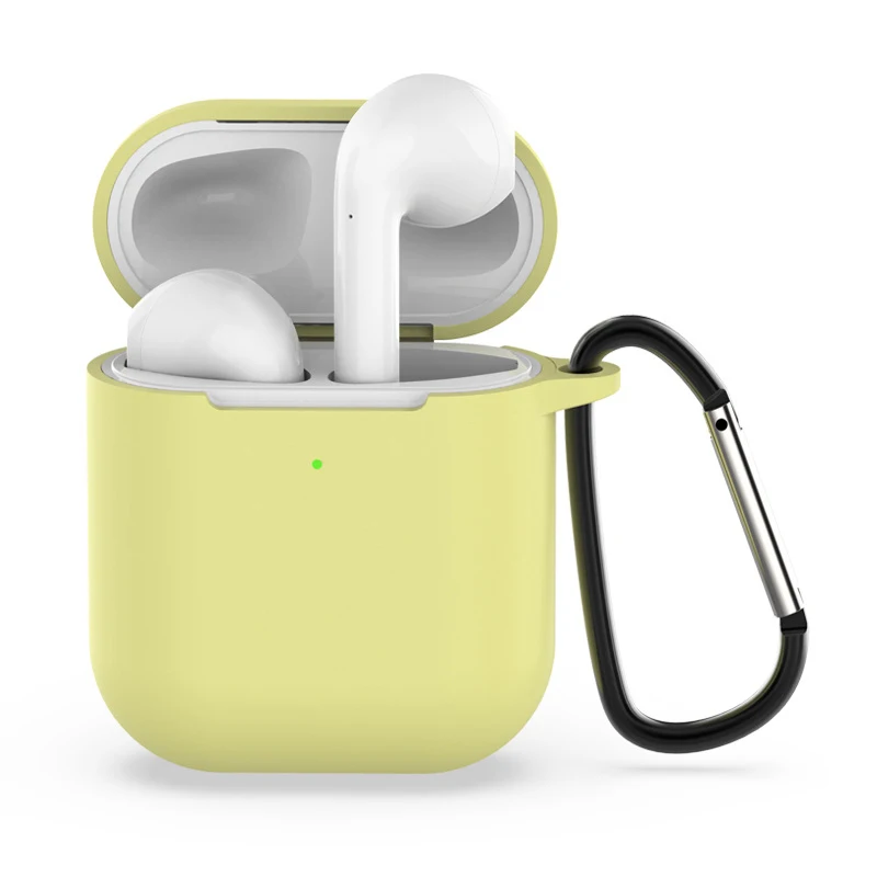 Силиконовый мягкий чехол для Airpods для Air Pods, противоударный защитный чехол для наушников, водонепроницаемый чехол для iphone 7 8, аксессуары для гарнитуры - Цвет: earphone case