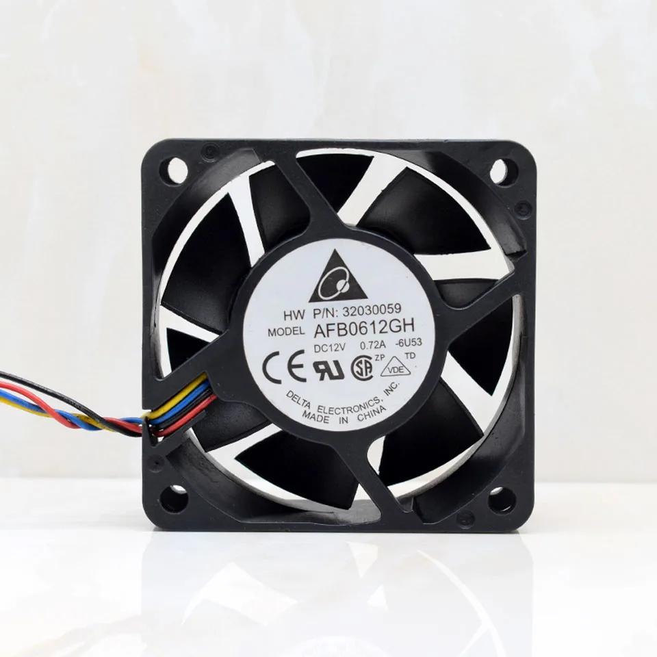 1pcs AFB0612GH 6025 6CM 60MM 12V 0.72A 4 line pwm server inverter computer axial case cooler cooling fan | Компьютеры и офис