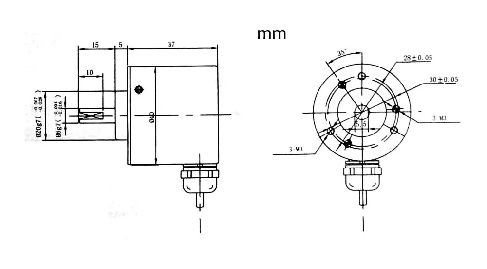 Инкрементный Поворотный энкодер OMRON 500P 1 шт. 500p/r 5 24 В постоянного тока E6B2 CWZ6C NPN|npn|npn