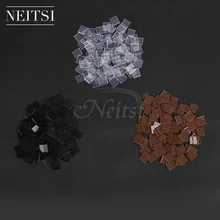 Neitsi, 1 кг, итальянские клеевые кератиновые склеивающиеся клеевые накладные человеческие волосы, 10000 шт, 1 см* 1 см, быстрая