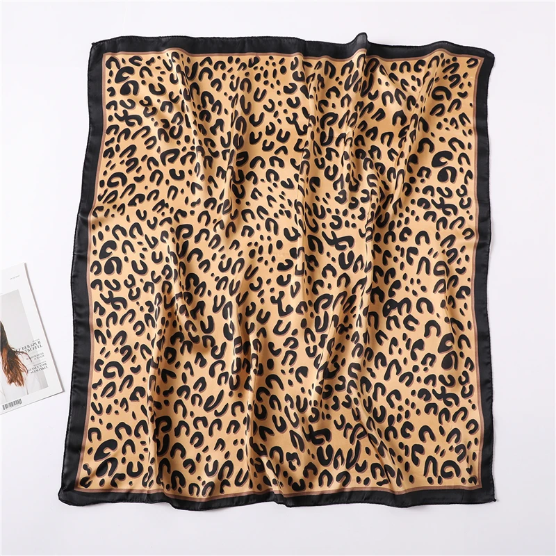 2019 designer brand women silk scarf square small scarves shawls ladies office hair neck Handkerchief 70*70cm