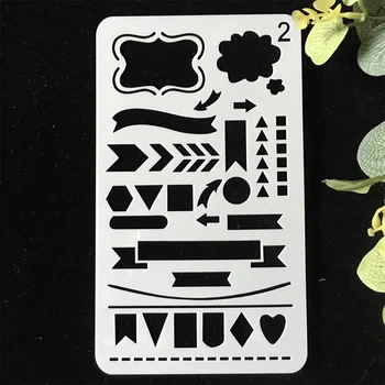 

1Pcs A6 Paint Draw Model 2 DIY Craft Layering Stencils Wall Paint Scrapbook Stamp Embossing Album Decorative Card Template