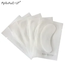 100 пар/лот бумажные патчи для ресниц под гелевыми подушечками для глаз привитые ресницы для наращивания ресниц инструменты для макияжа