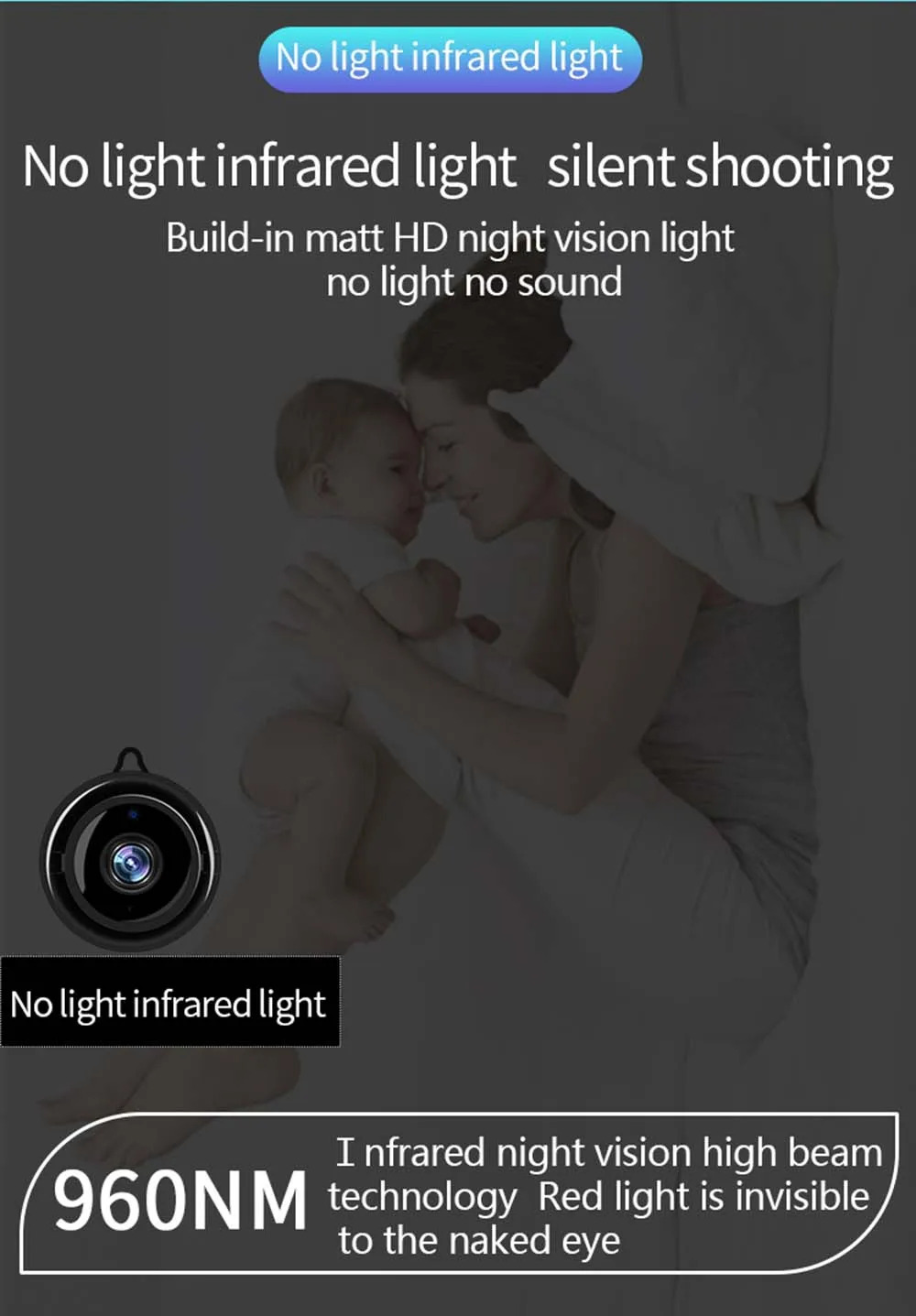 YuBeter 720p Мини-камера, беспроводная, wifi, IP камера, мини-видеокамеры, Домашняя безопасность, CCTV, видеонаблюдение, ночное видение, двусторонняя связь