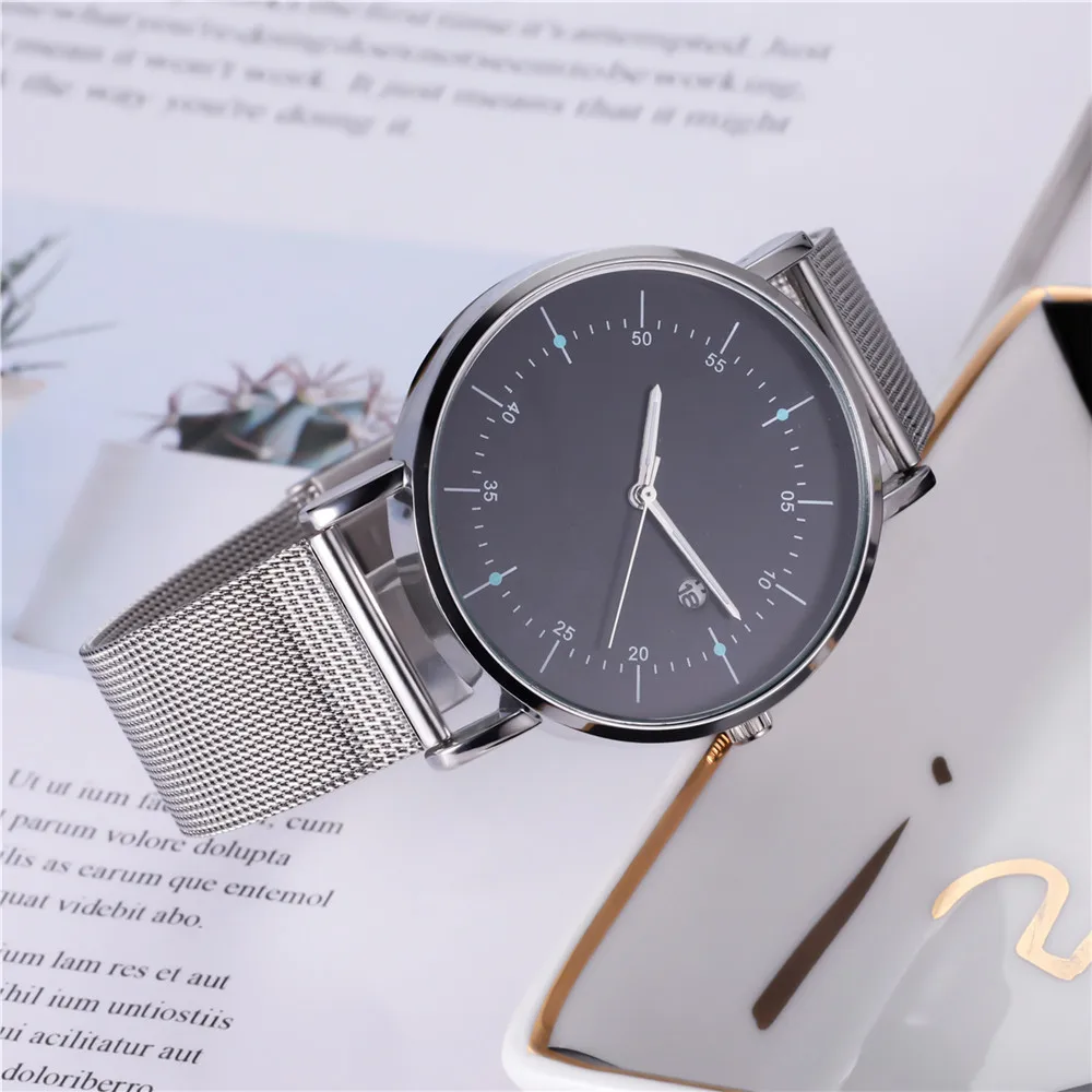 

Quartz Watch Woman's High-end Blue Glass Life Waterproof Distinguished Analog Wrist Watch Watches Clock reloj