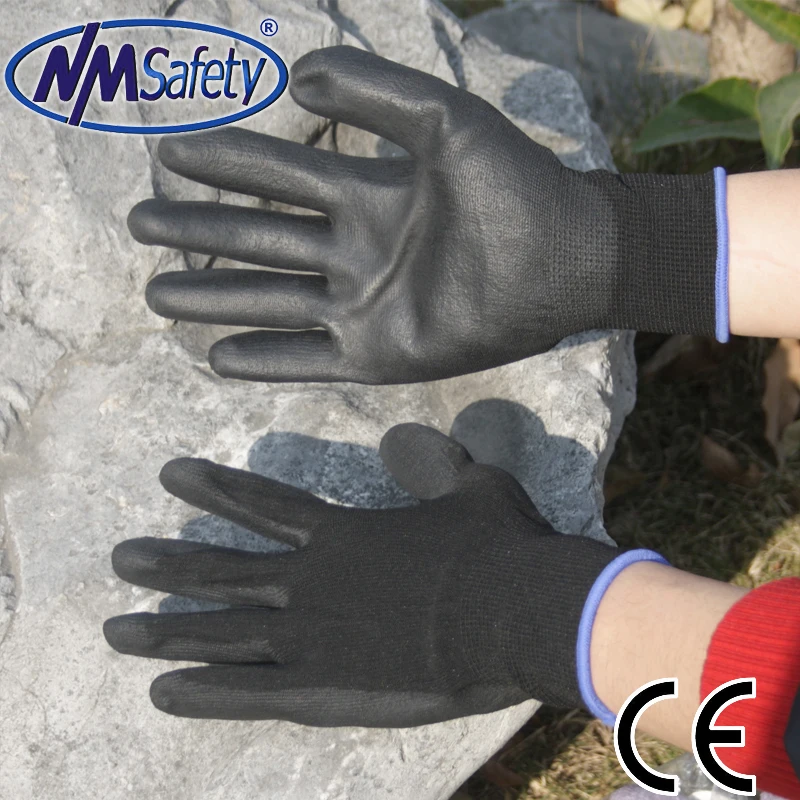 Защитные рабочие перчатки из полиуретана 12 пар|nylon work gloves|work glovesgloves |