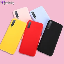 Карамельный цвет чехол для samsung Galaxy S10 M20 M10 A7 A6 A8 A5 J3 J5 A9 S8 S9 плюс A50 A30 A70 A40 силиконовый матовый ТПУ чехол