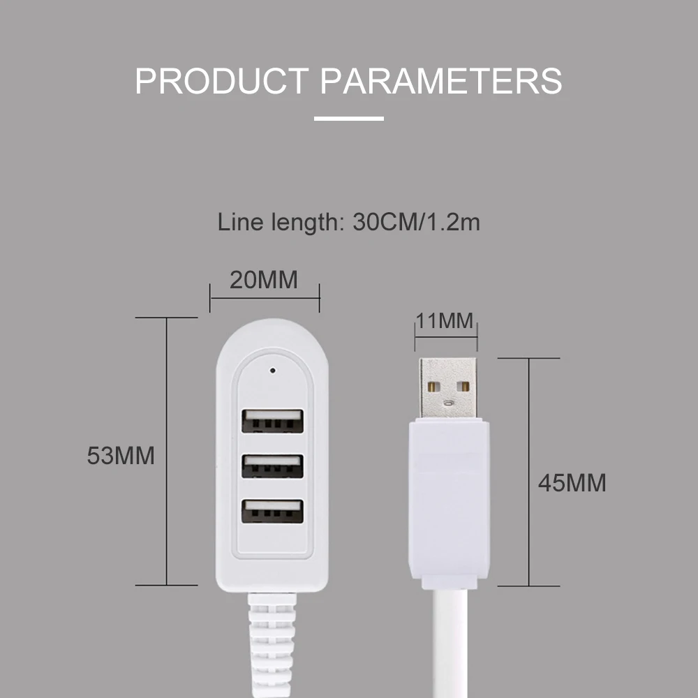 Мини-USB 3usb Многофункциональный 3а зарядное устройство конвертер удлинитель многопортовый концентратор Мини usb мини-USB