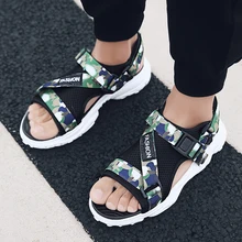 ARUONET/камуфляжные мужские сандалии; нескользящая Мужская Летняя обувь; летняя брендовая Модная студенческая пляжная обувь на платформе; мужские сандалии Pria