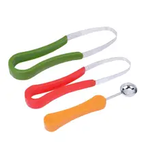 Stainless Steel Fruit Dig a Ball ice cream watermelon fruit salad Scoop Spoon Baller+2pcs Fruit Peelers Gadget Kitchen Tools