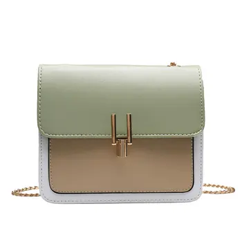 

New 2019 small fresh fashion diagonal chain satchel