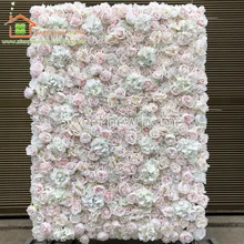 3d artificial flor painel de parede casamento fundo novo hydrangeas bicuculline peônia gramado pilar falso placa flor estrada levar para casa(China)