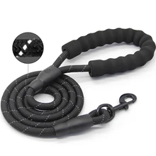 Dog Reflective Round Rope Leash Collar Pet Leash Harness Dog For Small Dogs Accessories Solid Blue Red Black xadrez Dog Reflective Round Rope Leash Collar Pet Leash Harness Dog For Small Dogs Accessories Solid Blue Red Black xadrez