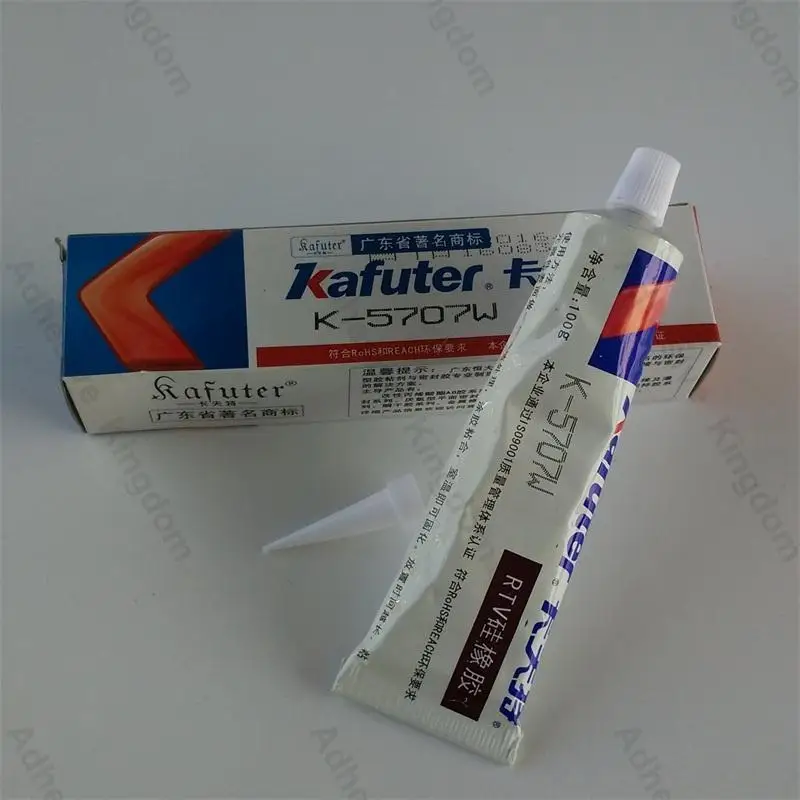 2pcs Kafuter 100g K 5707W element fixed glue white silicone Industrial