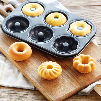 

Chef Made 6 Cups Diy Baking Tools Non-stick Steel Cupcake Mold Egg Tart Tray Dish Muffin Cake Mould Biscuit Pan Bakeware