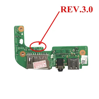 

X555LD_IO REV:3.0 Original For ASUS X555L X555LD USB Port Audio SD Card Reader Board Board Full Tested Free Shipping