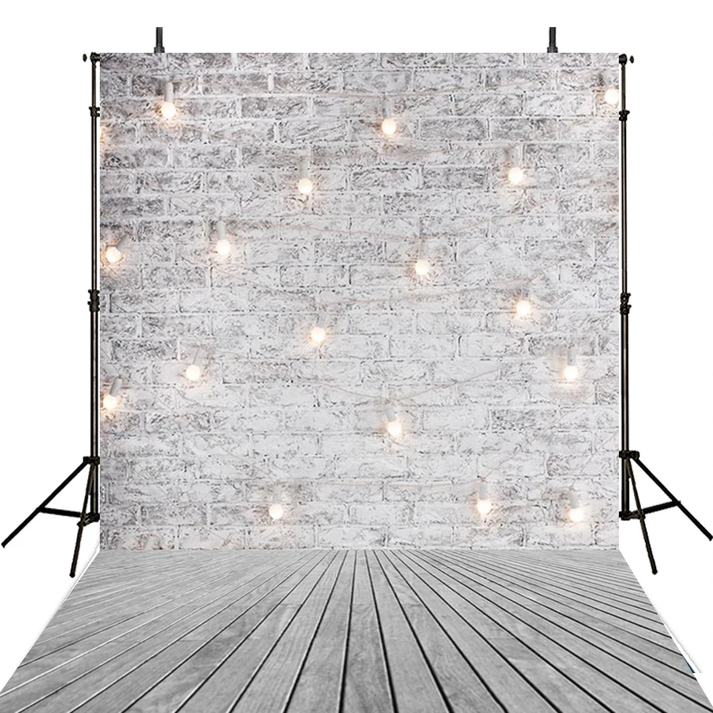 Hot Gery Wall Photography Backdrops Wooden Floor Backdrop For