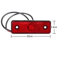 marker light tail 1 piec24V LED Side marker light Red with Reflector Trailer sign width tail warning Lamp For Truck Trailer ATV RV Motor SUV lorry (3)
