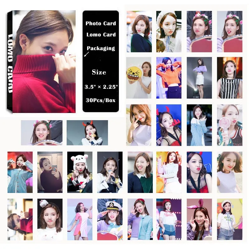 

KPOP TWICE Album Self Made Paper Lomo Card Photo Card Poster HD Photocard Fans Gift Collection