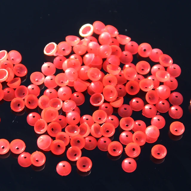 100PCS Awa Float Line Group Necessary Semicircle Bead Cushion Rubber Bumper  Stopper Beads Rock/Lure Fishing Terminal Tackle S3 - AliExpress