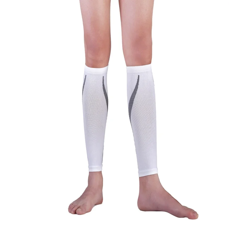 1 пара для взрослых на голень, на колени колодки компрессионные, разной плотности штанины до колен спортивные носки наколенники для сноуборда баскетбольные наколенники Леггинсы - Цвет: Бежевый