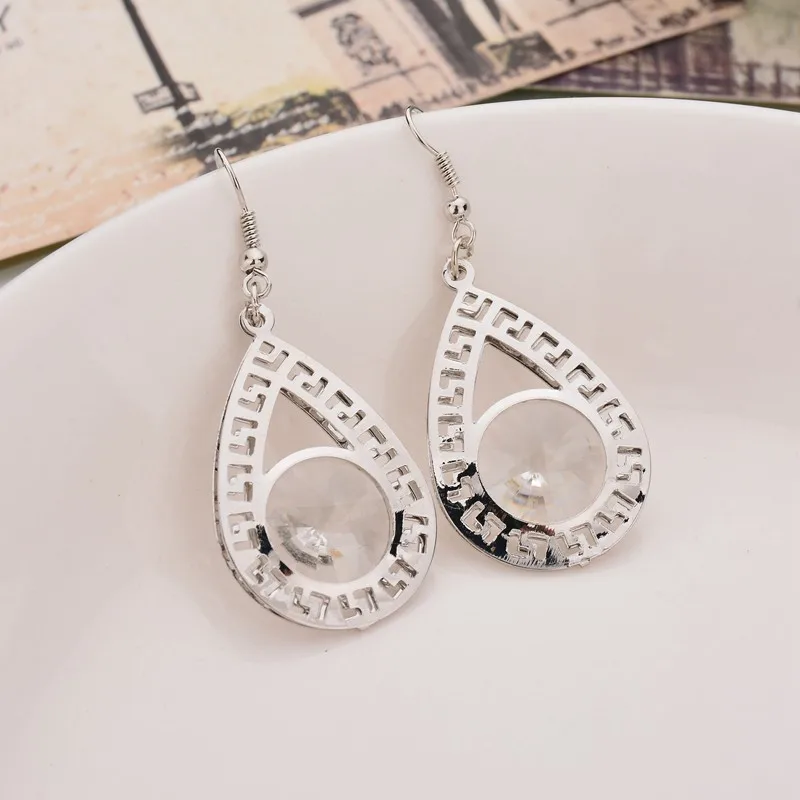 

earings fashion jewelry bohemian earrings for women acrylic metal water drop dangle earrings