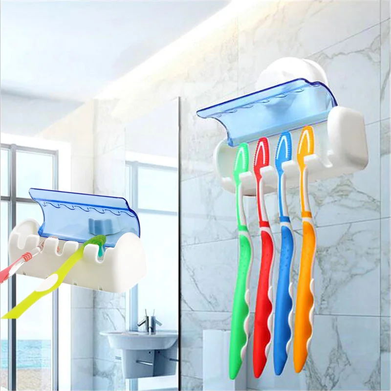Basupply 1 шт. держатель для зубных щеток с пластиковой присоской настенный держатель для зубных щеток стеллаж для хранения для дома Cocina аксессуары для ванной комнаты