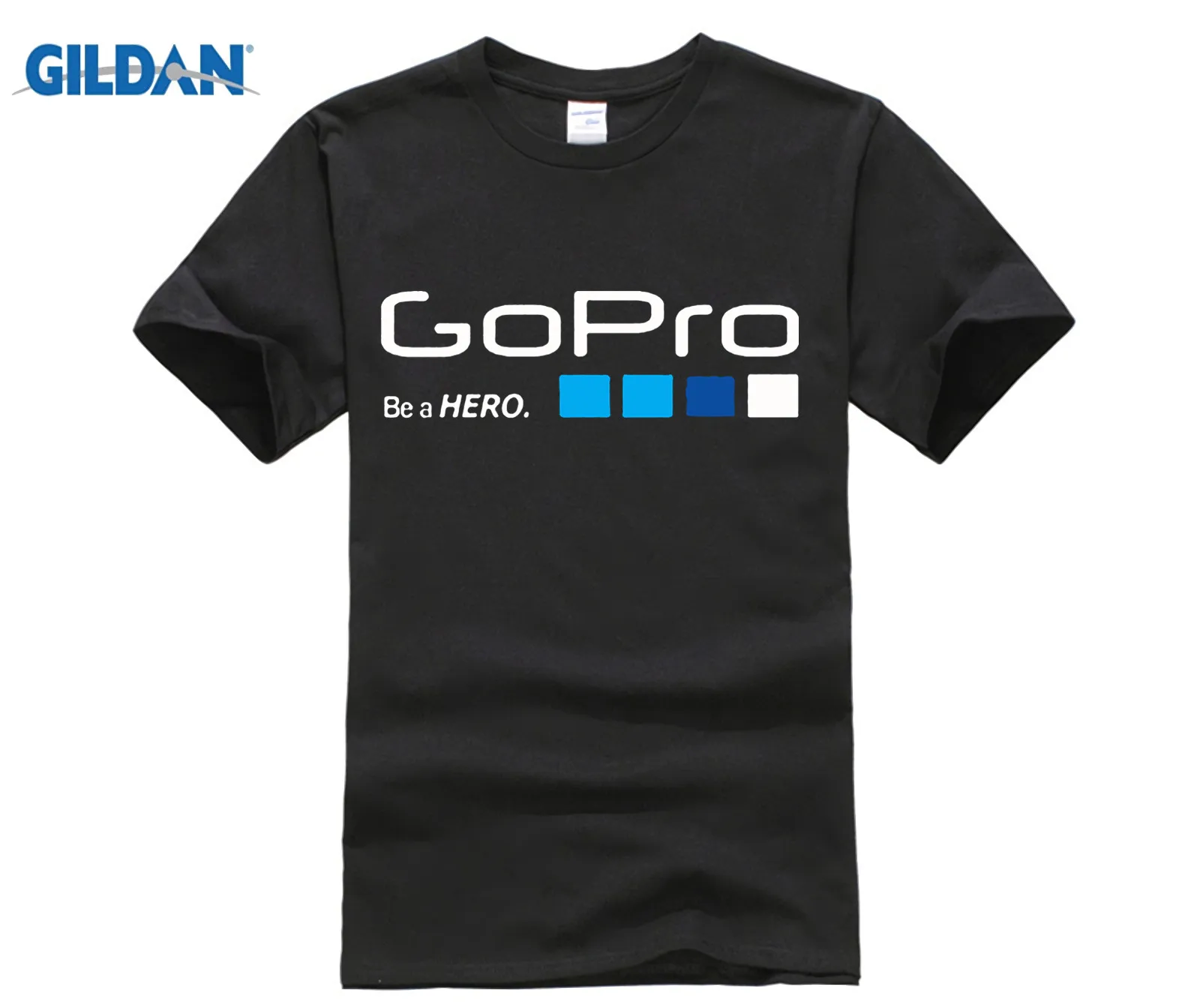 

GILDAN MensT Shirt Go Pro GoPro T-Shirt Helmet Hero3 HD Camera Video T Shirts euro size S-XXXL