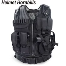 Helmet Hornbills Police Tactical Vest Outdoor Camouflage Military Sports Wear Hunting Vest Army Swat Molle Vest