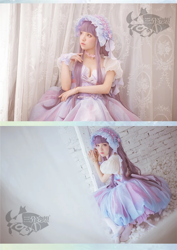 Cardcaptor Сакура DAIDOUJI Томойо косплей костюм свадебное платье Лолита великолепное платье