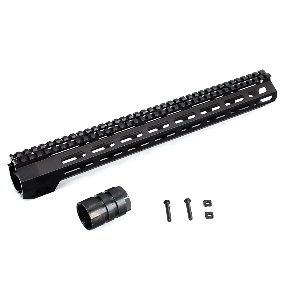 Ohhunt " 9" 1" 12" 13," 15" 1" AR15 поплавок M-LOK Handguard Пикатинни тонкий стиль стальной баррель гайка для прицела