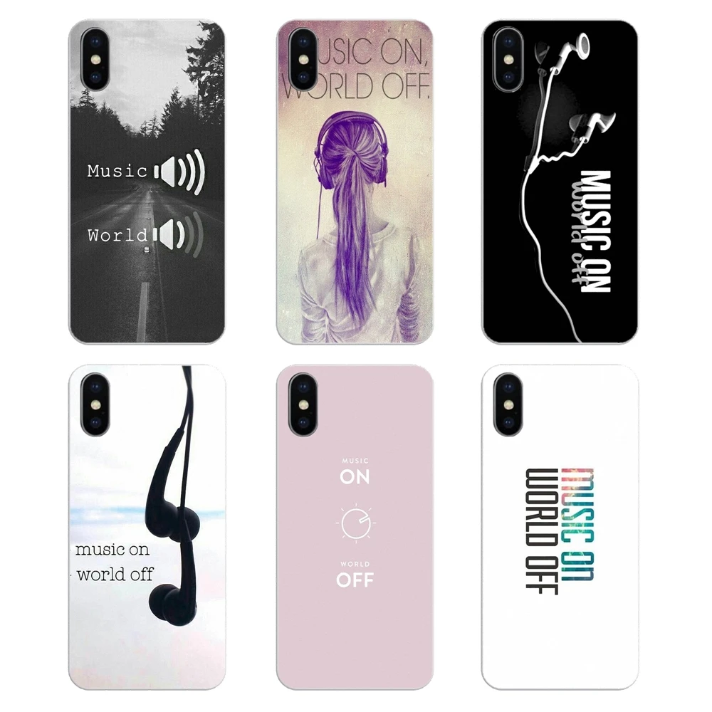 music on world off Print For Huawei P20 Lite Nova 2i 3i 3 GR3 Y6 Pro Y7 Y8 Y9 Prime 2018 2019 Silicone Phone Shell Cover |
