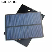 BUHESHUI 5 в 260MA мини модуль солнечной батареи поликристаллический Pet панель солнечных батарей зарядное устройство для 3,7 батарея свет 110*80 мм 10 шт./лот