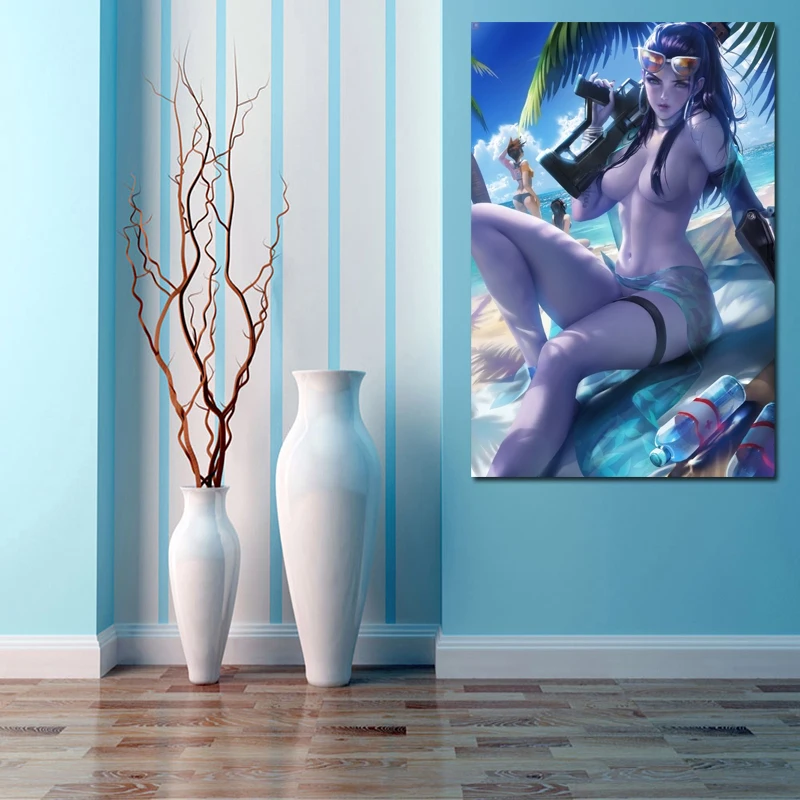 

Overwatches Widowmaker Collection Video Canvas Posters Prints Painting Wall Pictures For Living Room Modern Home Decor Artwork