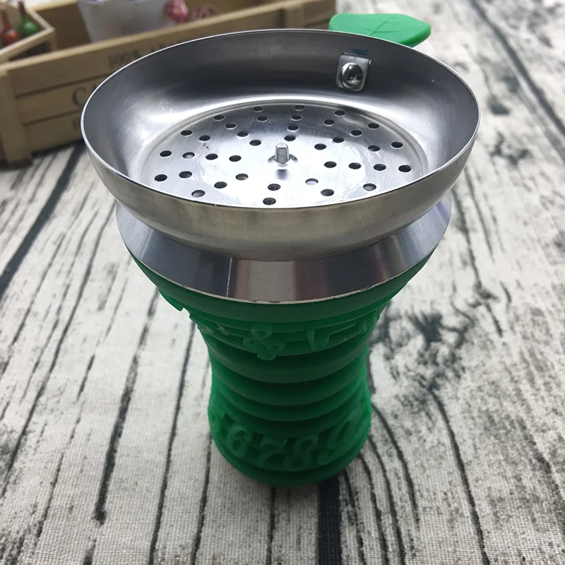 Silicone Shisha Hookah Bowl Silicone Head With Metal Tray For Shisha