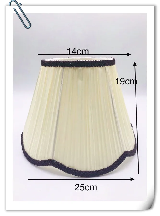 Lamp shades for table LAMP moder wave edge Textile wall lamp cover CREAM Fabrics lampshades desk bedside floor light | Освещение