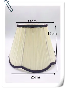 

Lamp shades for table LAMP moder wave edge Textile wall lamp cover CREAM Fabrics lampshades for desk bedside floor light